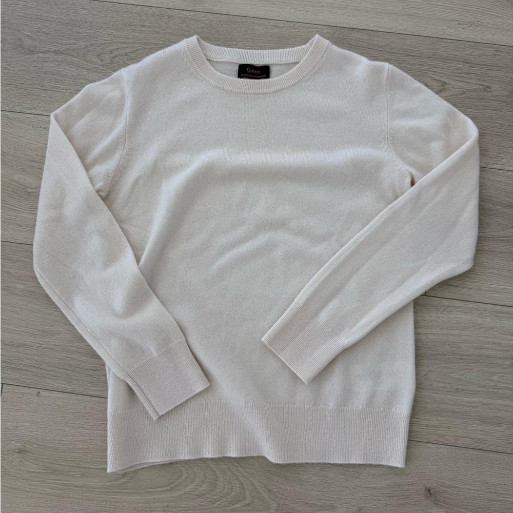 Quince Soft Cream Cashmere Sweater